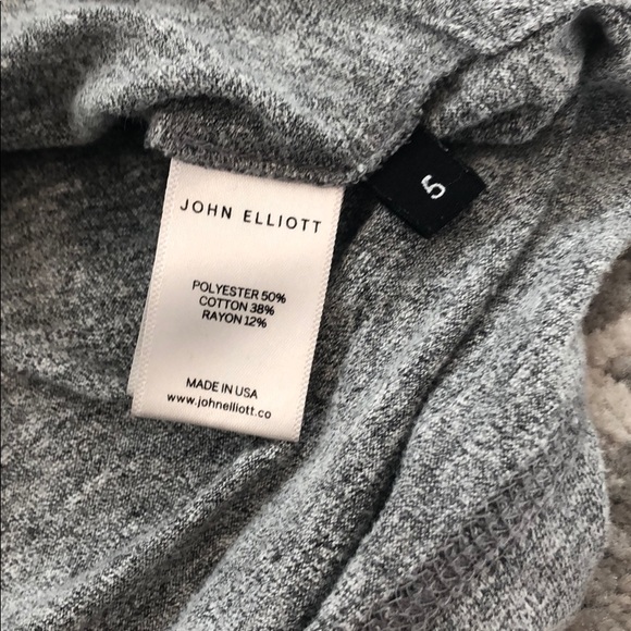 John Elliot gray T-shirt size 5 - Picture 3 of 3